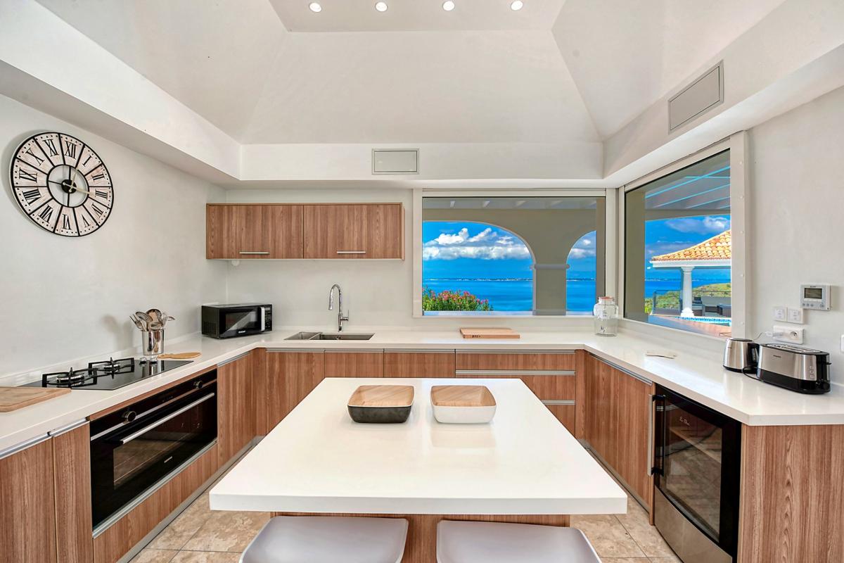 Luxury Villa Rental St Martin - Kitchen